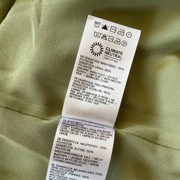 NEW Reformation Cebba Elegant Maxi Dress Green Moss | size 0 - Picture 15 of 15